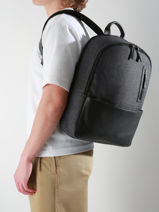 Sac  Dos Business Light2 Compartiments Etrier Gris light ELIG8282-vue-porte