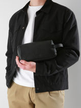 Trousse De Toilette Flandres Cuir Etrier Noir flandres EFLA920M-vue-porte