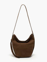 Sac Port paule Sac  Dos S Cavalier Nubuck Cuir Etrier Marron cavalier nubuck ECAN126S