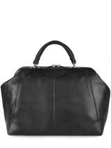 Sac Docteur Foulonn Cuir Etrier Noir foulonne EFOU816M