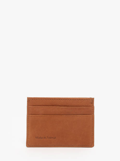 Leather Card Holder Oil Etrier Brown oil EOIL011 other view 1